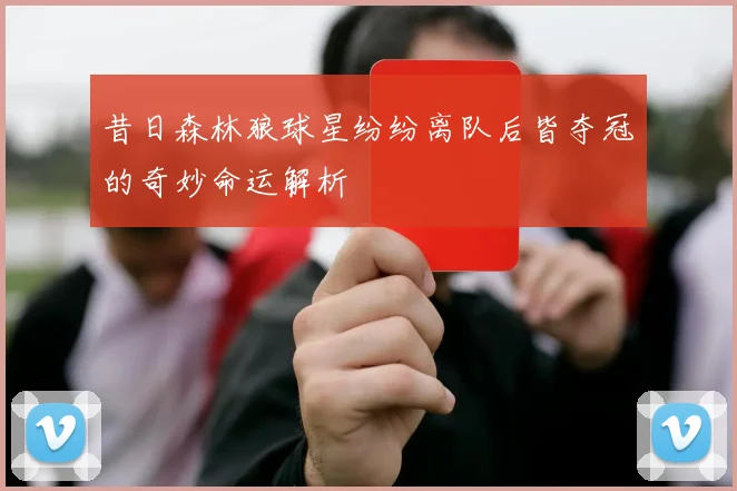 昔日森林狼球星纷纷离队后皆夺冠的奇妙命运解析